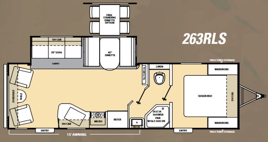 View 2014 Coachmen Catalina 263RLS complete specs and manufacturer brochures
