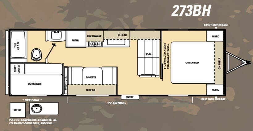 View 2014 Coachmen Catalina 273BH complete specs and manufacturer brochures
