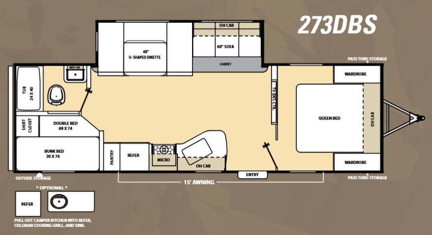 View 2014 Coachmen Catalina 273DBS complete specs and manufacturer brochures
