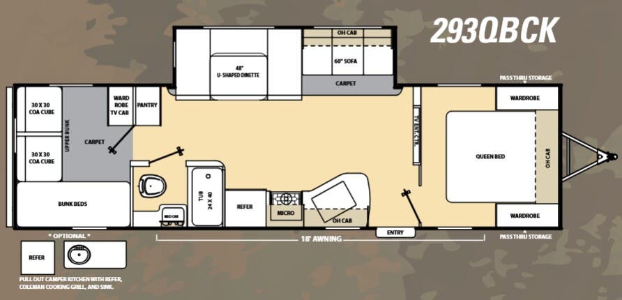 View 2014 Coachmen Catalina 293QBCK complete specs and manufacturer brochures