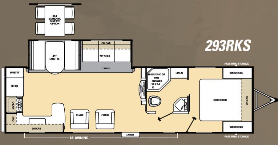 View 2014 Coachmen Catalina 293RKS complete specs and manufacturer brochures
