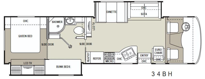 View 2014 Coachmen Mirada 34BH complete specs and manufacturer brochures