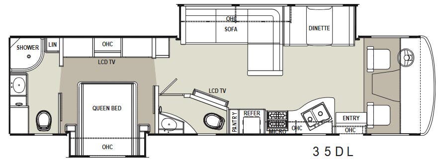 View 2014 Coachmen Mirada 35DL complete specs and manufacturer brochures