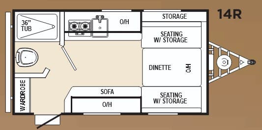 View 2014 Forest River Viking 14R complete specs and manufacturer brochures