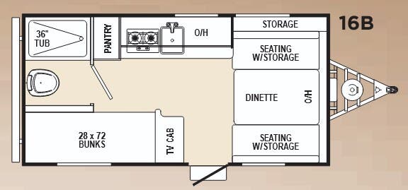 View 2014 Forest River Viking 16B complete specs and manufacturer brochures