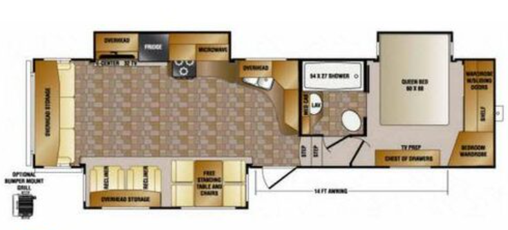 View 2014 CrossRoads Cruiser CF315RL complete specs and manufacturer brochures