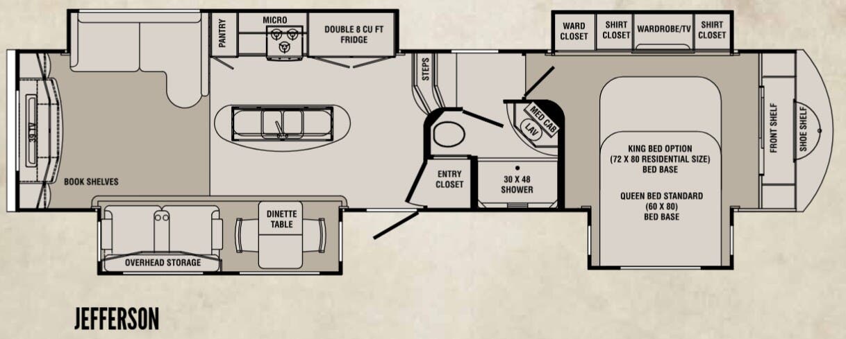 View 2014 CrossRoads Rushmore Jefferson complete specs and manufacturer brochures