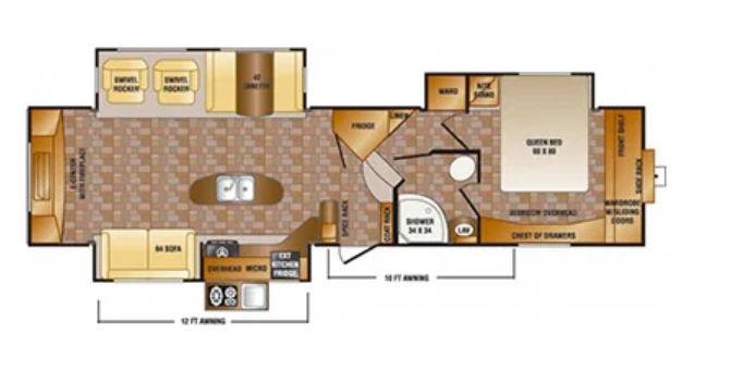 View 2014 CrossRoads Sunset Trail Reserve SF34RE complete specs and manufacturer brochures