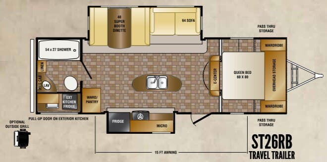 View 2014 CrossRoads Sunset Trail Reserve ST26RB complete specs and manufacturer brochures