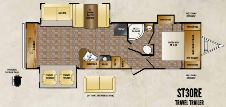 View 2014 CrossRoads Sunset Trail Reserve ST30RE complete specs and manufacturer brochures