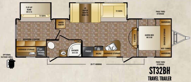 View 2014 CrossRoads Sunset Trail Reserve ST32BH complete specs and manufacturer brochures