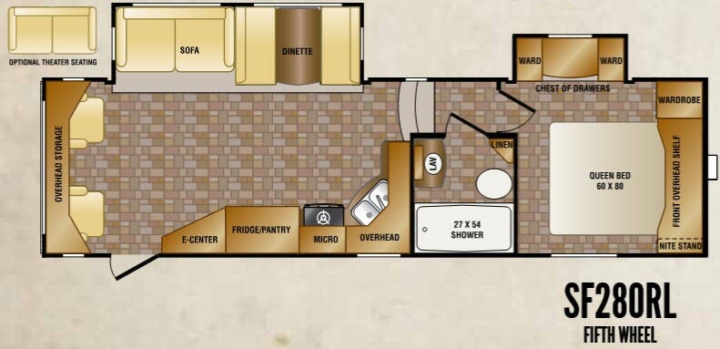 View 2014 CrossRoads Sunset Trail Super Lite SF280RL complete specs and manufacturer brochures