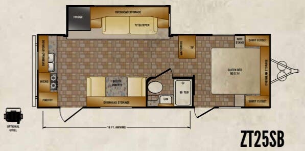 View 2014 CrossRoads Zinger ZT25SB complete specs and manufacturer brochures