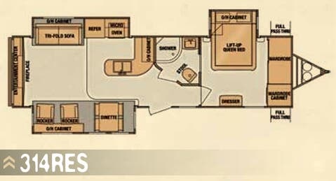 View 2014 Cruiser RV Enterra 314RES complete specs and manufacturer brochures