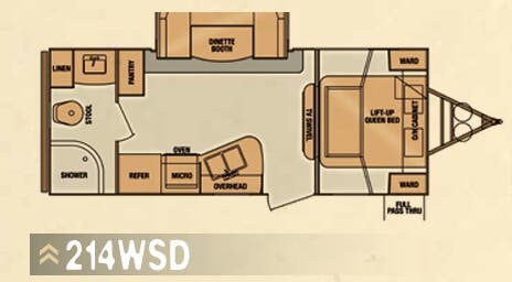 View 2014 Cruiser RV Fun Finder 214WSD complete specs and manufacturer brochures