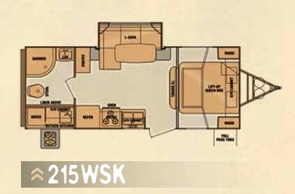 View 2014 Cruiser RV Fun Finder 215WSK complete specs and manufacturer brochures