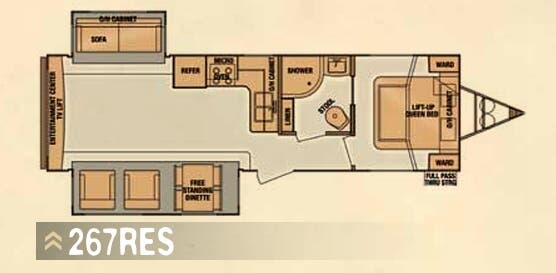 View 2014 Cruiser RV Fun Finder 267RES complete specs and manufacturer brochures