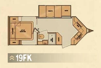 View 2014 Cruiser RV ViewFinder Signature 19FK complete specs and manufacturer brochures