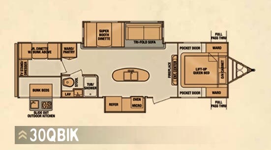 View 2014 Cruiser RV ViewFinder Signature 30QBIK complete specs and manufacturer brochures
