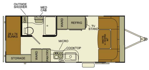 View 2014 EverGreen RV Ascend A181BH complete specs and manufacturer brochures