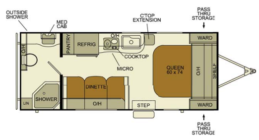 View 2014 EverGreen RV Ascend A191RB complete specs and manufacturer brochures
