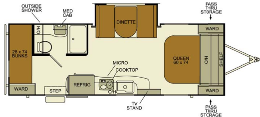View 2014 EverGreen RV Ascend A232BHS complete specs and manufacturer brochures