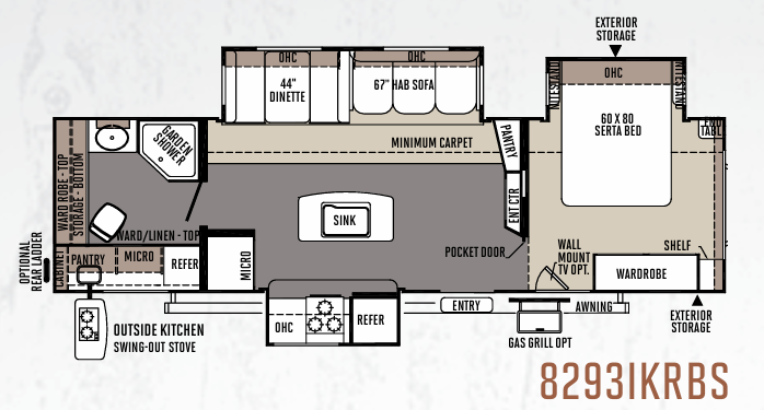 View 2014 Forest River Rockwood Signature Ultra Lite 8293IKRBS complete specs and manufacturer brochures