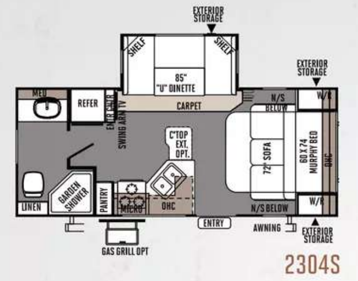View 2014 Forest River Rockwood Ultra Lite 2304S complete specs and manufacturer brochures