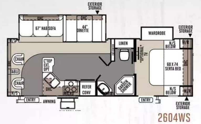 View 2014 Forest River Rockwood Ultra Lite 2604WS complete specs and manufacturer brochures