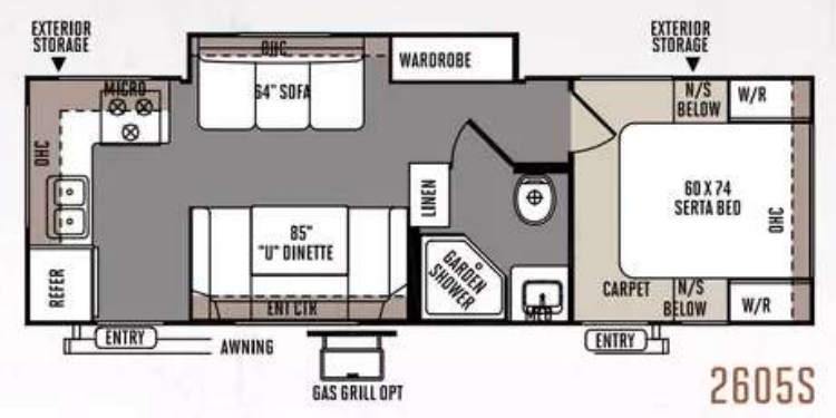 View 2014 Forest River Rockwood Ultra Lite 2605S complete specs and manufacturer brochures