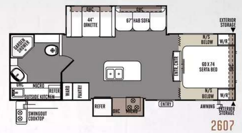 View 2014 Forest River Rockwood Ultra Lite 2607 complete specs and manufacturer brochures