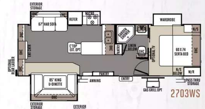 View 2014 Forest River Rockwood Ultra Lite 2703WS complete specs and manufacturer brochures