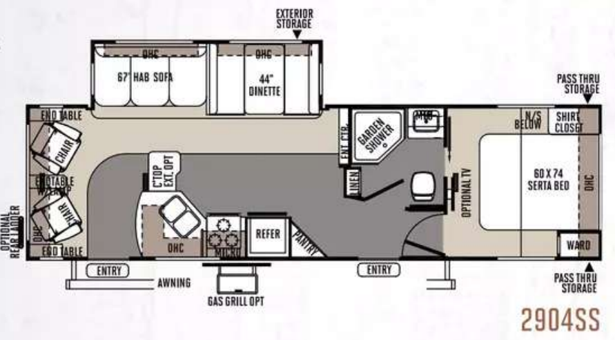 View 2014 Forest River Rockwood Ultra Lite 2904SS complete specs and manufacturer brochures