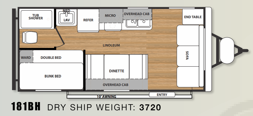 View 2014 Forest River Salem Cruise Lite 181BHXL complete specs and manufacturer brochures