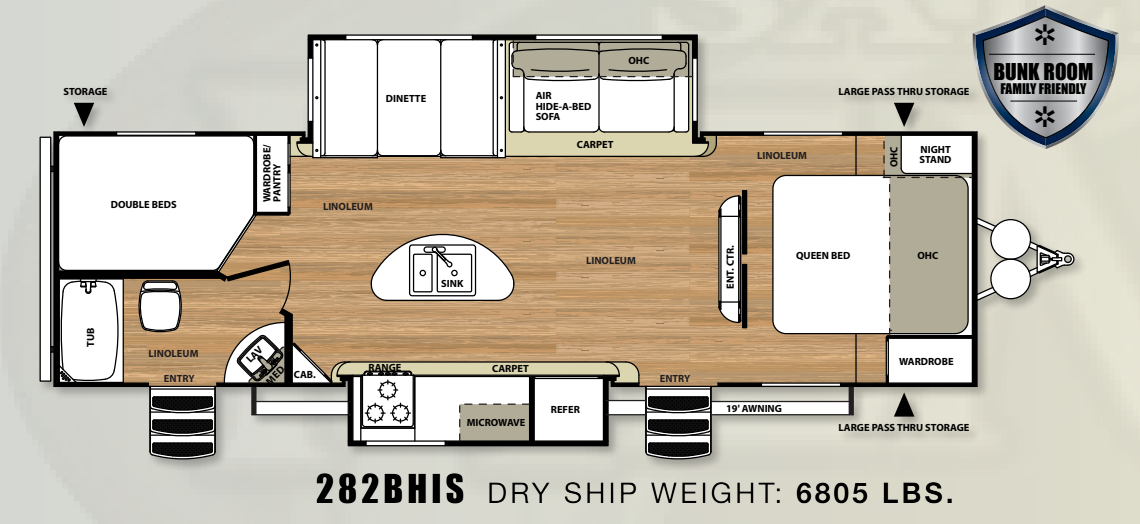 View 2014 Forest River Salem Hemisphere Lite 282BHIS complete specs and manufacturer brochures