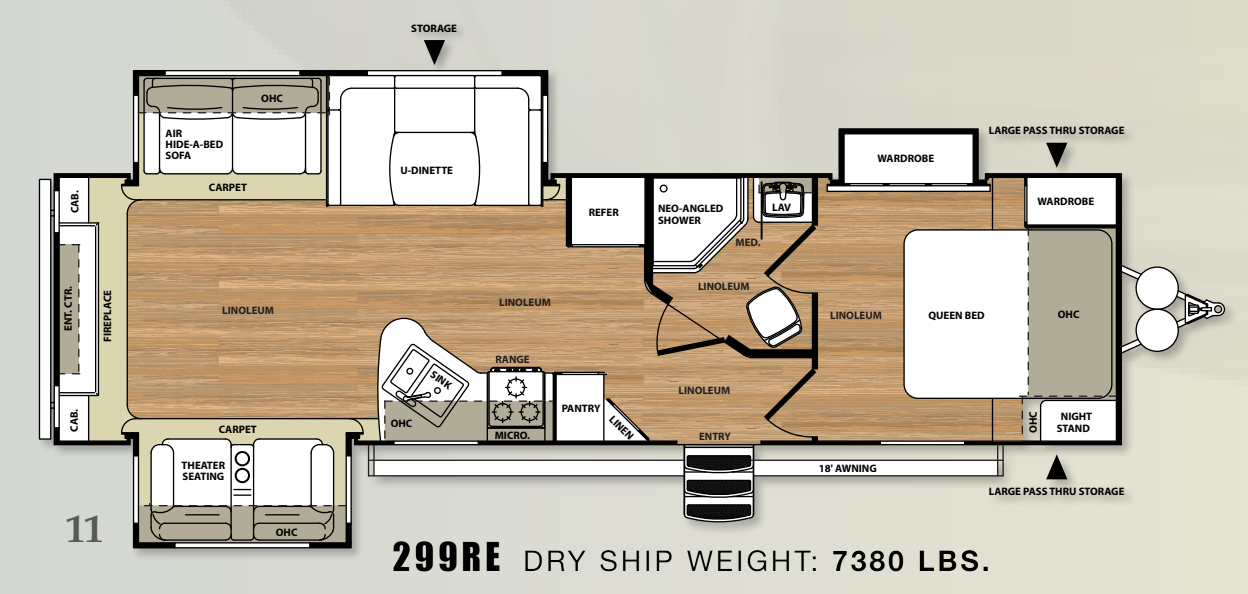 View 2014 Forest River Salem Hemisphere Lite 299RE complete specs and manufacturer brochures