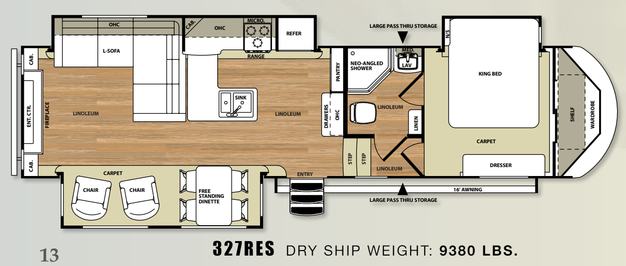 View 2014 Forest River Salem Hemisphere Lite 327RES complete specs and manufacturer brochures