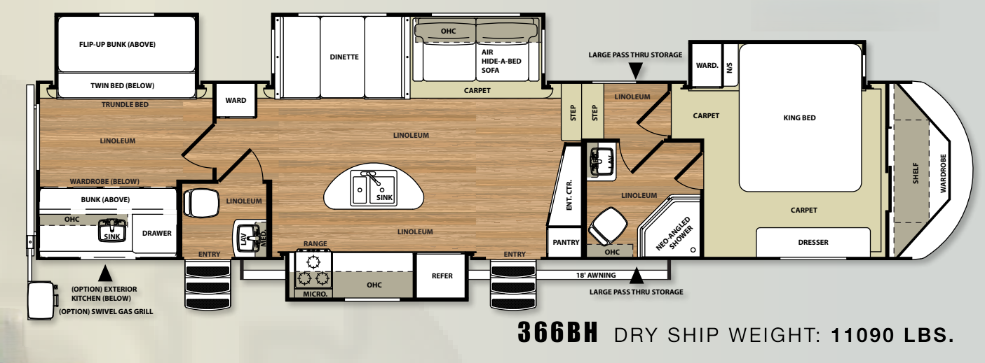 View 2014 Forest River Salem Hemisphere Lite 366BH complete specs and manufacturer brochures