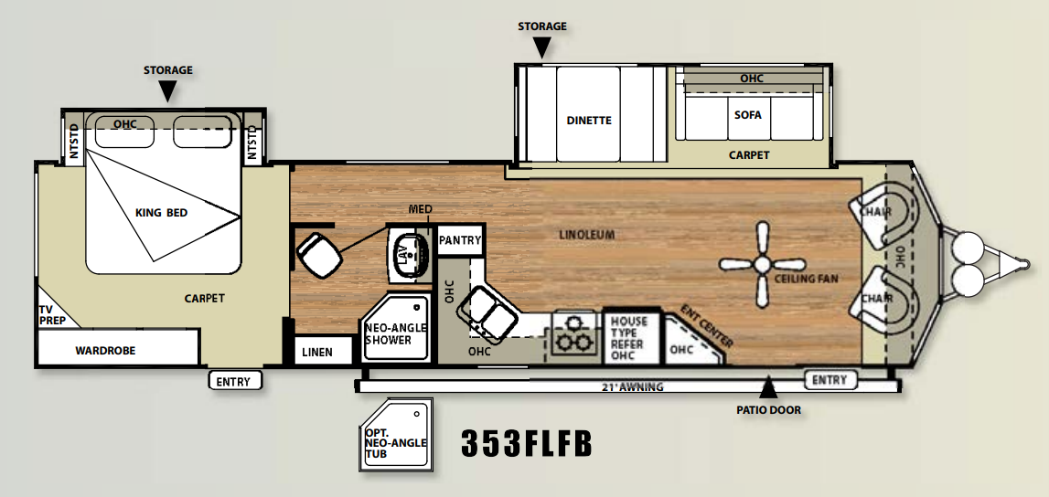 View 2014 Forest River Salem Villa 353FLFB complete specs and manufacturer brochures