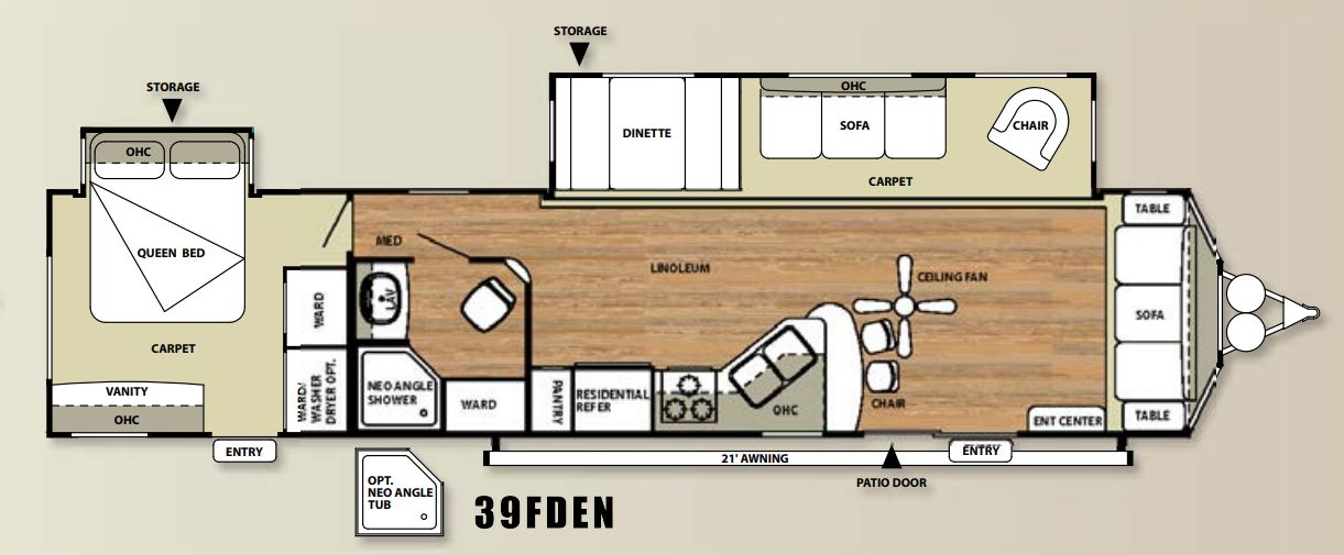 View 2014 Forest River Salem Villa 39FDEN complete specs and manufacturer brochures