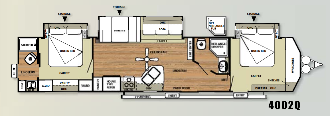 View 2014 Forest River Salem Villa 4002Q complete specs and manufacturer brochures