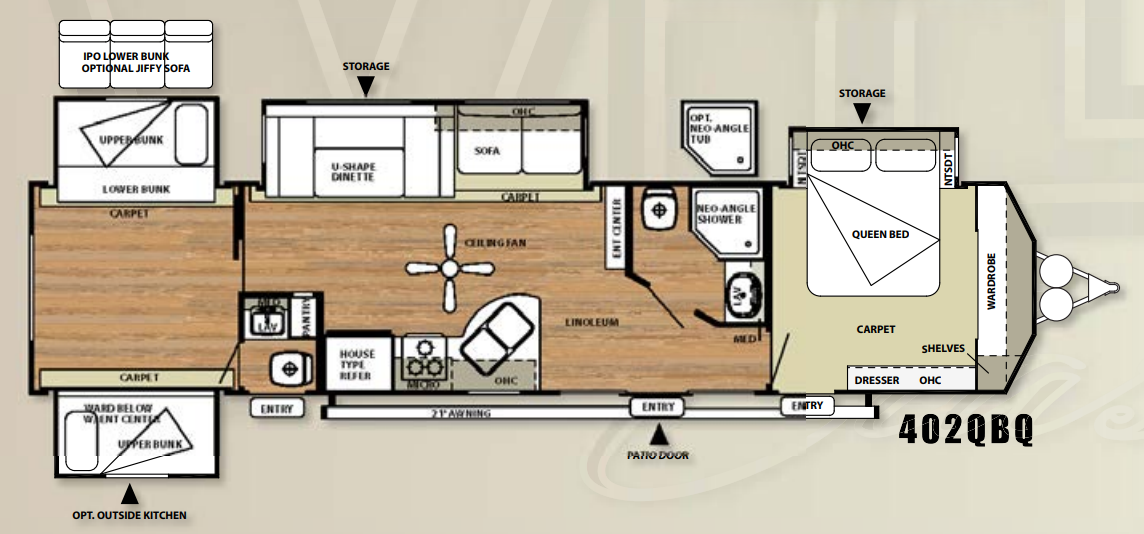 View 2014 Forest River Salem Villa 402QBQ complete specs and manufacturer brochures