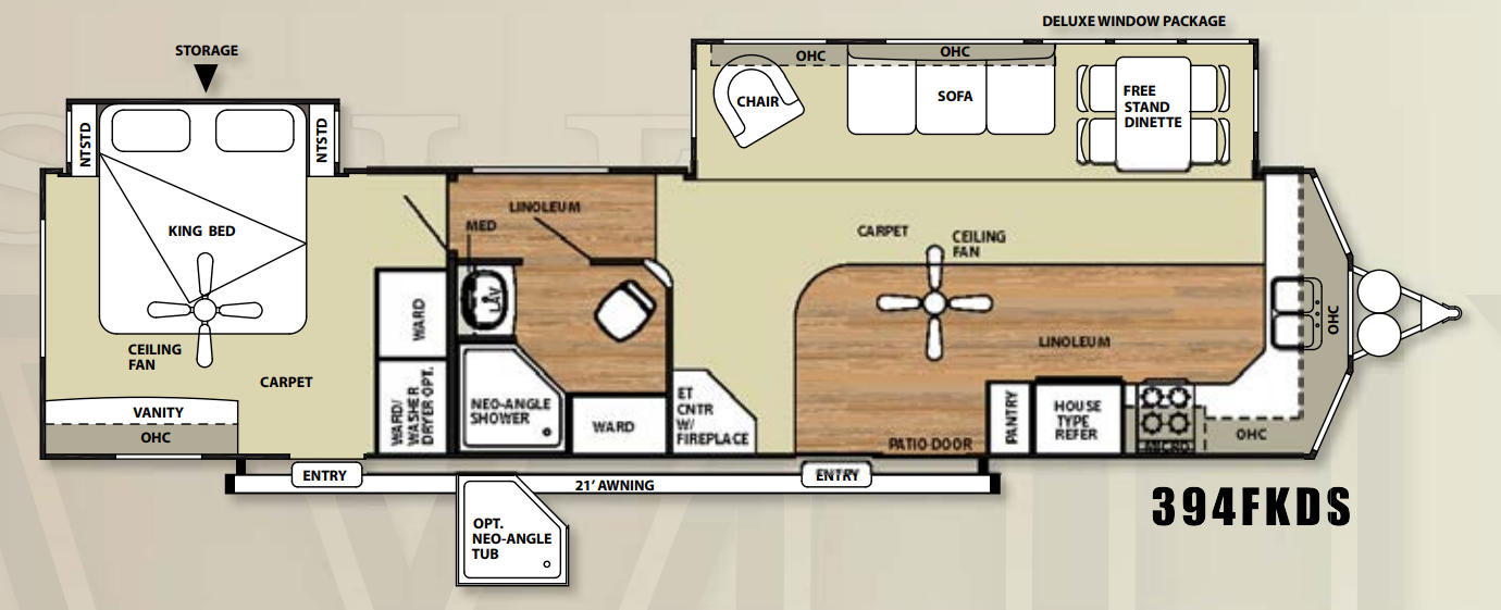 View 2014 Forest River Salem Villa Estate 394FKDS complete specs and manufacturer brochures