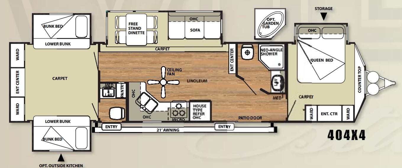 View 2014 Forest River Salem Villa Estate 404X4 complete specs and manufacturer brochures