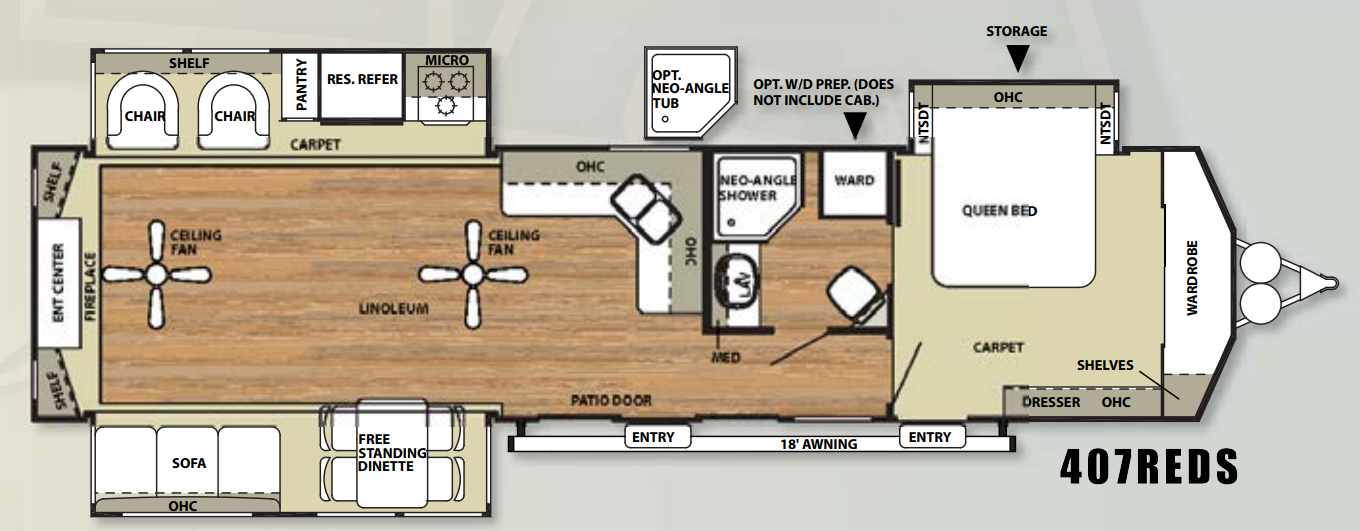 View 2014 Forest River Salem Villa Estate 407REDS complete specs and manufacturer brochures