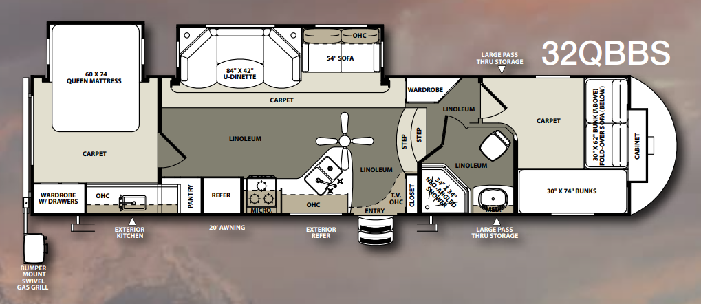 View 2014 Forest River Sierra Select 32QBSS complete specs and manufacturer brochures