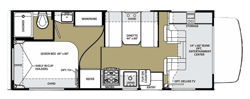View 2014 Forest River Sunseeker 2300 (Chevy) complete specs and manufacturer brochures