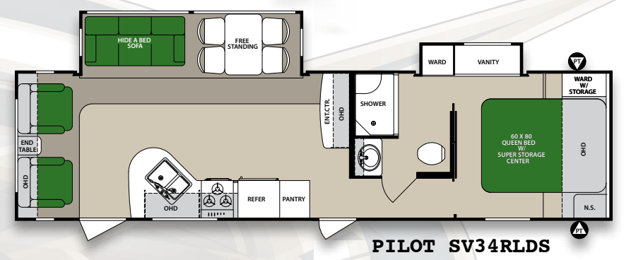 View 2014 Forest River Surveyor Pilot SV34RLDS complete specs and manufacturer brochures