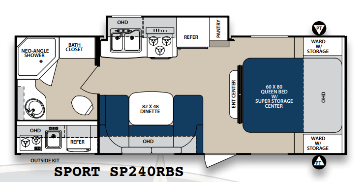 View 2014 Forest River Surveyor Sport SP240RBS complete specs and manufacturer brochures