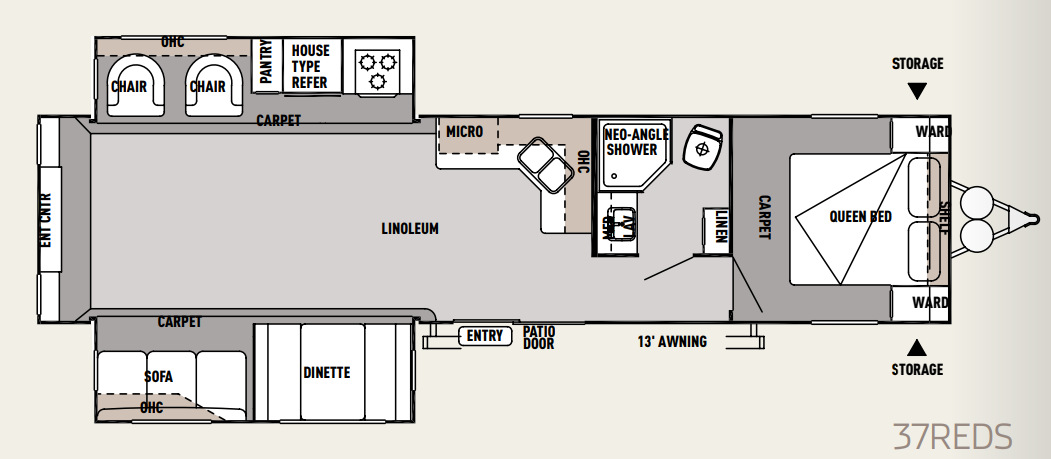 View 2014 Forest River Wildwood 37REDS complete specs and manufacturer brochures